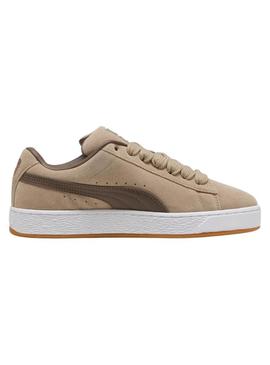 Sapatilhas Puma Suede XL bege para homem