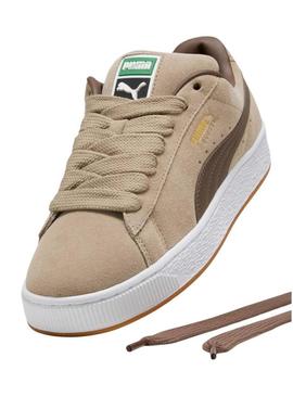 Sapatilhas Puma Suede XL bege para homem