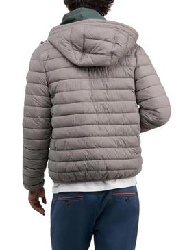 Jaqueta acolchoada beige da El Ganso para homem.
