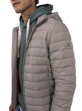 Jaqueta acolchoada beige da El Ganso para homem.