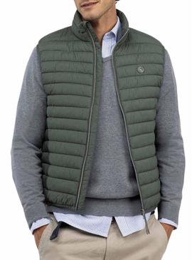 Colete El Ganso acolchoado verde para homem