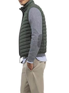 Colete El Ganso acolchoado verde para homem