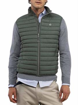 Colete El Ganso acolchoado verde para homem