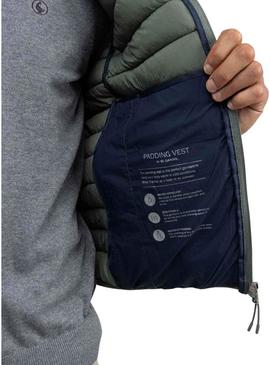 Colete El Ganso acolchoado verde para homem