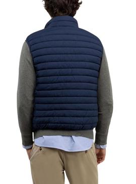 Colete El Ganso acolchoado azul marinho para homem