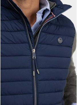 Colete El Ganso acolchoado azul marinho para homem