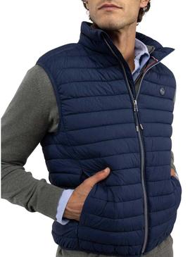 Colete El Ganso acolchoado azul marinho para homem