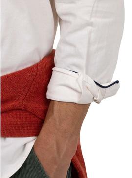 Camisa El Ganso Pana branco para homem.