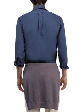 Camisa El Ganso Dyed azul para homem.