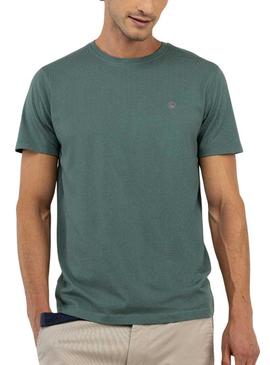 Camiseta básica verde El Ganso para homem.