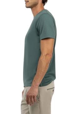 Camiseta básica verde El Ganso para homem.