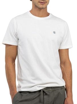 Camiseta El Ganso básica branca para homem.