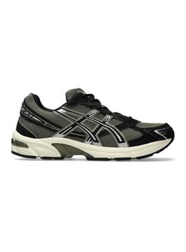Tênis Asics Gel 1130 verde e preto para homem.