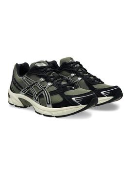 Tênis Asics Gel 1130 verde e preto para homem.