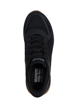 Sapatilhas Skechers Bobs Squad preto para homem.