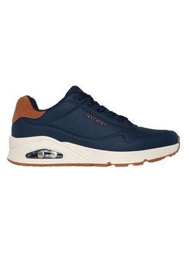 Tênis Skechers Uno azul para homens