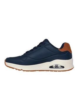 Tênis Skechers Uno azul para homens