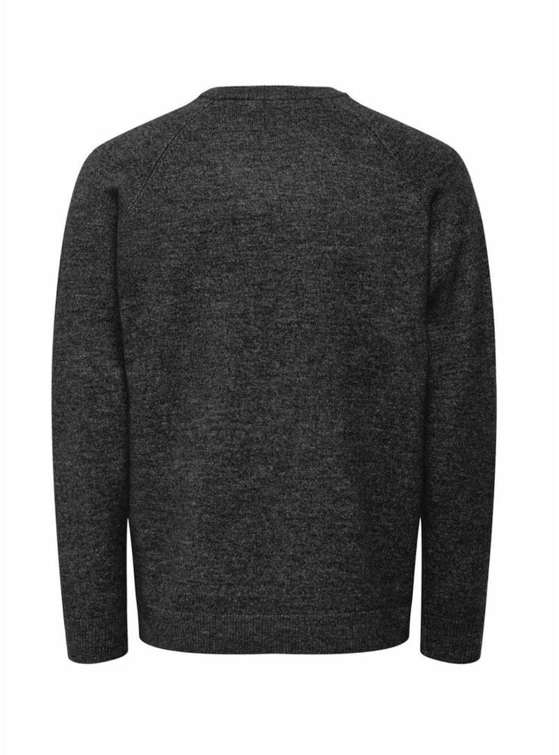 Camiseta Only and Sons Thomas regular cinza escuro para homem