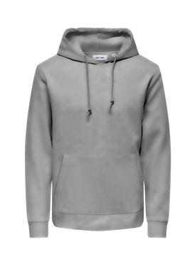 Moletom Only and Sons Chase regular cinza para homem.