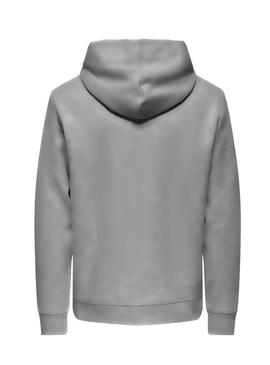 Moletom Only and Sons Chase regular cinza para homem.