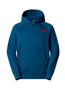 Moletom The North Face Raglan Box com capuz caramelo para homem.