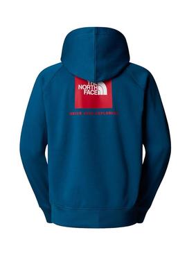 Moletom The North Face Raglan Box com capuz caramelo para homem.