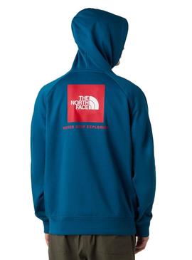 Moletom The North Face Raglan Box com capuz caramelo para homem.