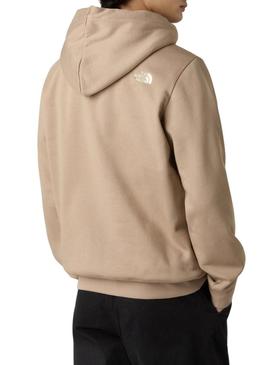 Moletom The North Face Drew Peak com capuz caramelo para homem.