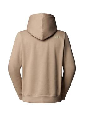 Moletom The North Face Drew Peak com capuz caramelo para homem.