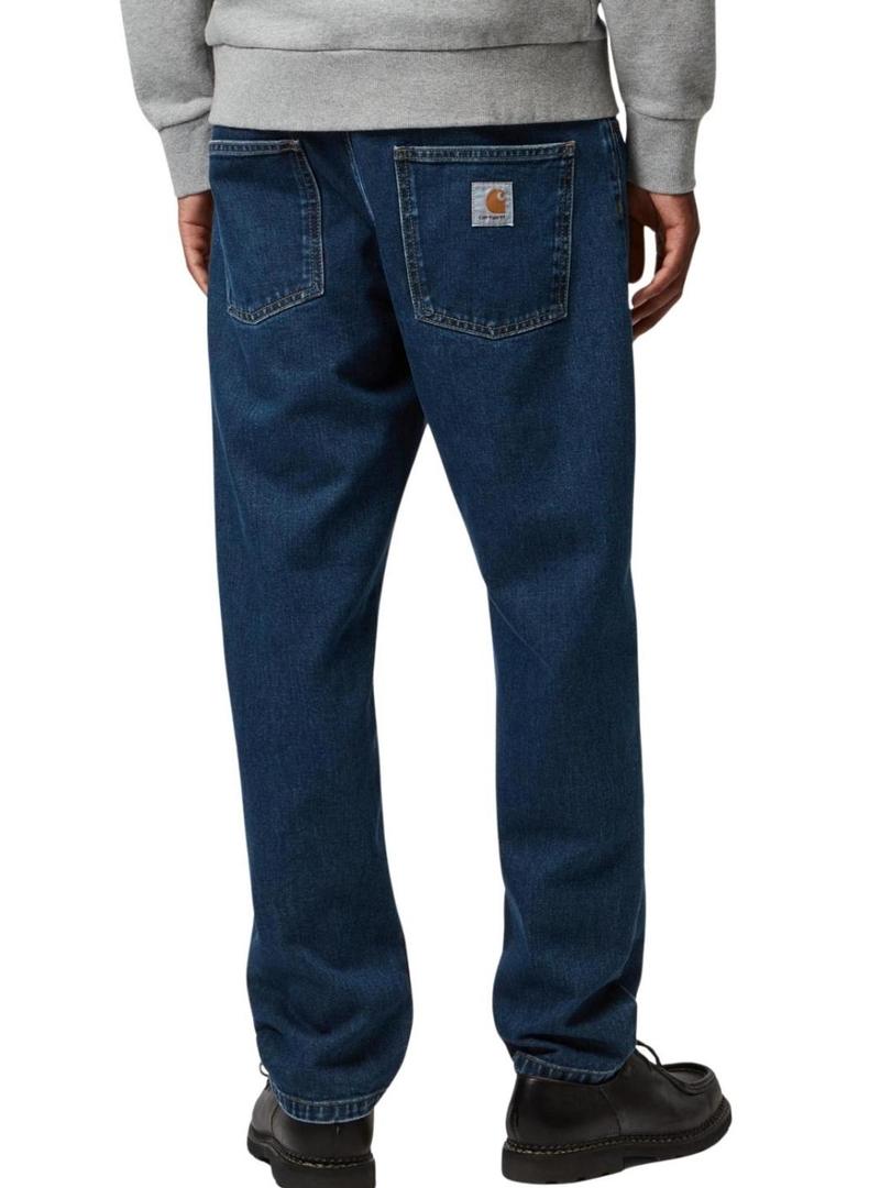 Calça de ganga Carhartt Newel azul escuro para homem.