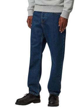 Calça de ganga Carhartt Newel azul escuro para homem.