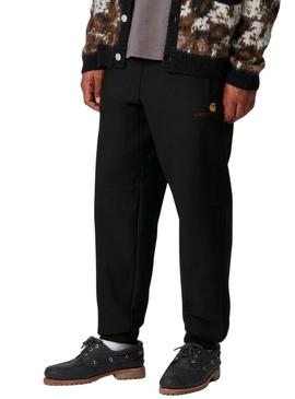 Calça de moletom Carhartt American Script preta para homem