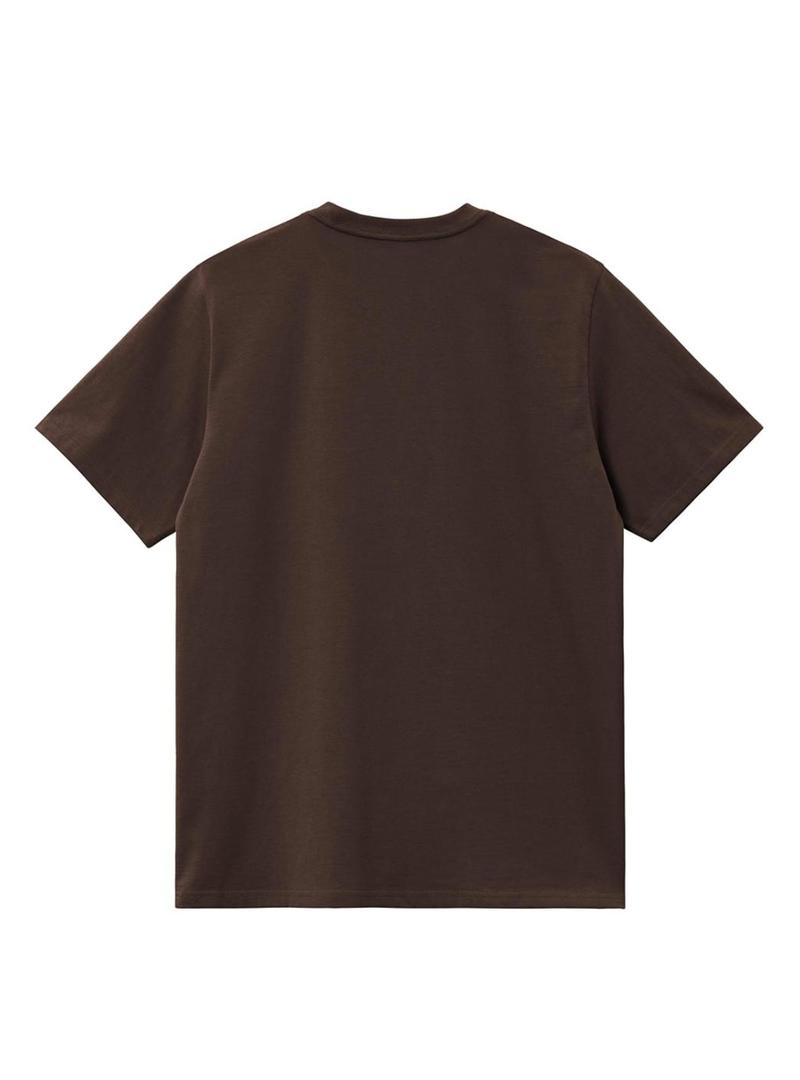 Camiseta Carhartt Chase marrom para homem.