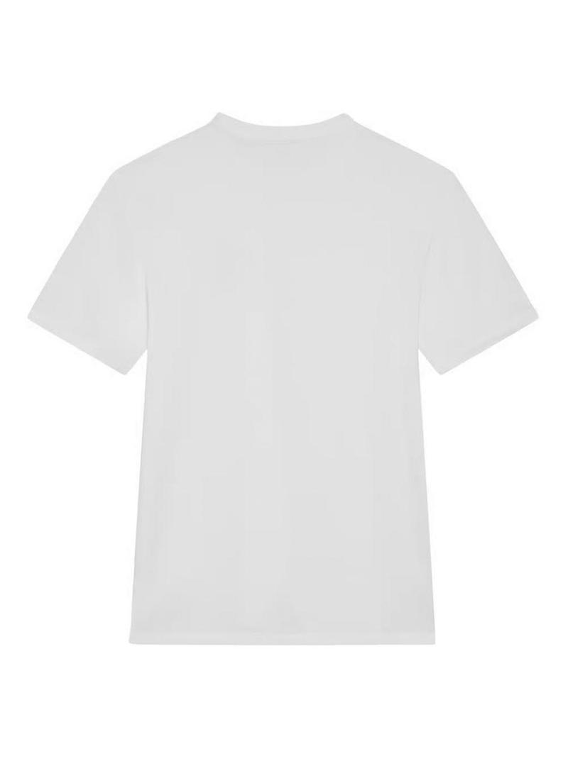 Camiseta Calvin Klein Chest Logo branca para homem.