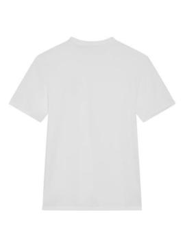 Camiseta Calvin Klein Chest Logo branca para homem.