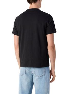 Camiseta Calvin Klein Redbox preta para homem