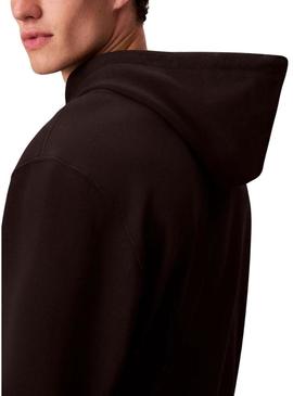 Moletom Calvin Klein CK Redbox preto para homem.