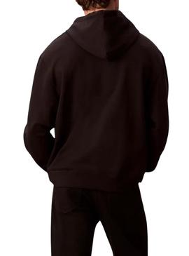 Moletom Calvin Klein CK Redbox preto para homem.