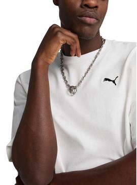 Camiseta Puma Wardrobe Boxy branca para homem.