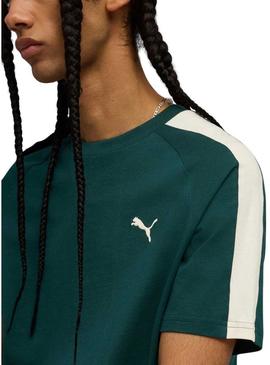 Camiseta Puma T7 verde para homem