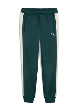 Calça esportiva Puma T7 Always On verde para homem.