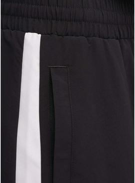 Saia Puma T7 woven midi preta para mulher.