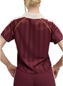Camiseta Puma T7 Football grená para mulher.