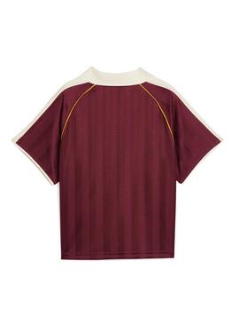 Camiseta Puma T7 Football grená para mulher.