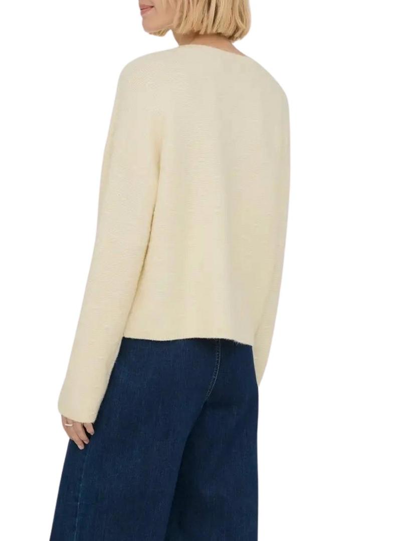 Camisola Only Katia bege para mulher.