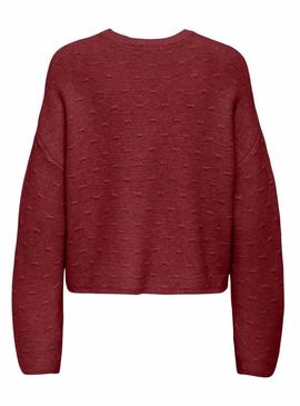 Camisola Jersey Only Katia grená para mulher