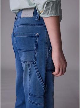 Calça de ganga Mayoral worker médio para menino.