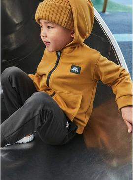 Conjunto de moletom Mayoral camiseta branca explorer para menino.