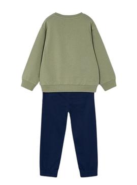 Fato de treino Mayoral College verde para menino