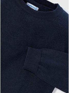 Camisola básica azul marino da Mayoral para menino.